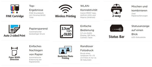 Canon PIXMA TS5351 Multifunktionsdrucker Weiß AirPrint USB Bluetooth WLAN - Bild 9 von 9