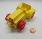 Vintage Lego Duplo Yellow Farm Tractor Riding Vehicle For Farmer Barn