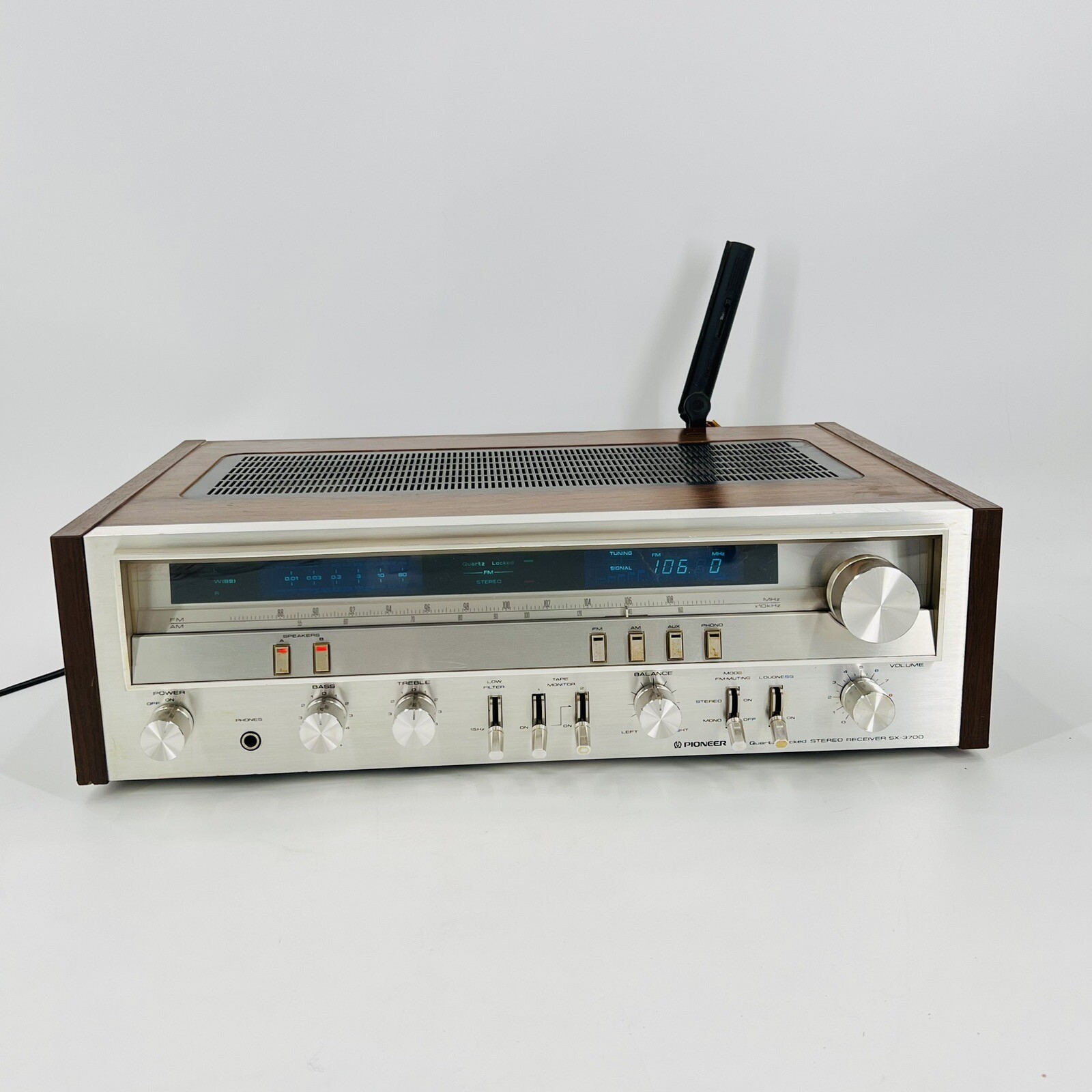Vtg Pioneer SX-3700 Stereo Receiver - Nice Shape Good Working Condition