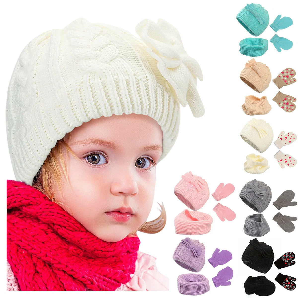 Kids hat sales scarf and gloves