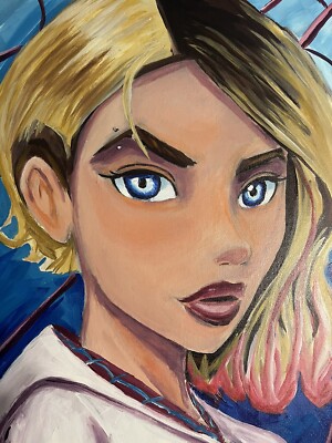 Spidergwen Acrylic Painting