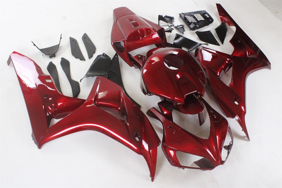 Kit de carenado rojo brillante para carrocería de inyección ABS Honda CBR1000RR 2006 2007 07 Foto 4 de 4