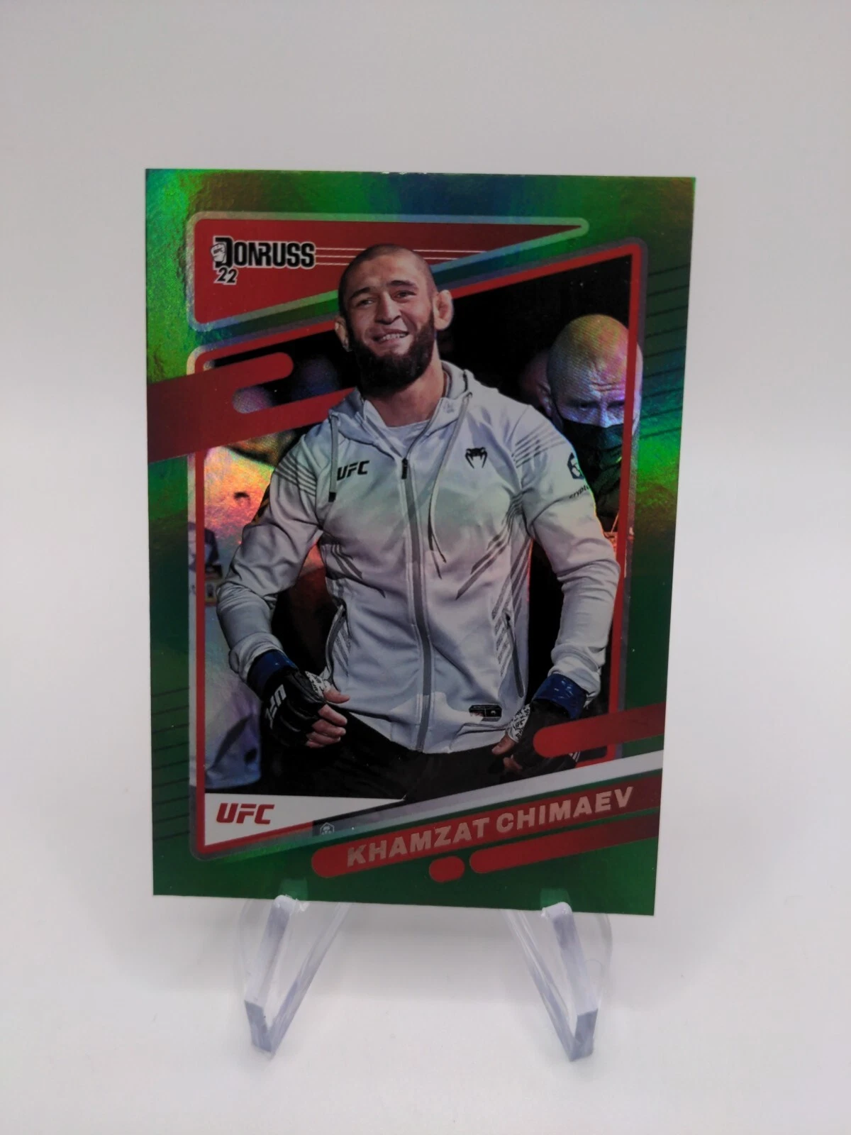 2022 Panini Donruss UFC Khamzat Chimaev Green Flood #14 #14