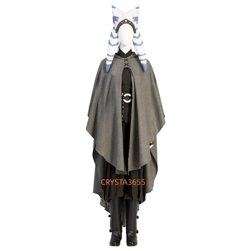 Star Wars The Clone Wars Ahsoka Cosplay Disfraz Conjunto Con Bata Botas Mujer Lote  Foto 4 de 4