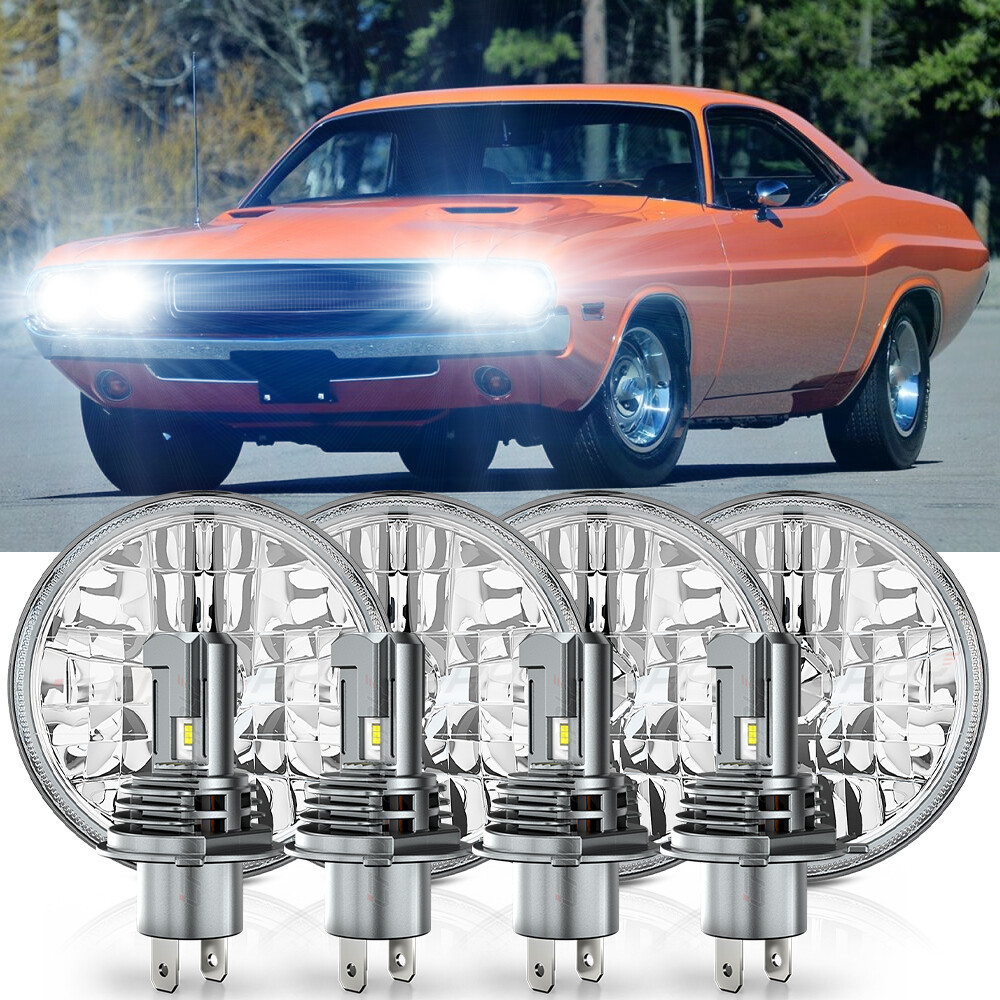 For Dodge Challenger 1970-1974 4pcs 5-3/4