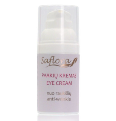 Bio Anti-Falten Augencreme mit Hyaluronsäure Saflora 1oz/30g