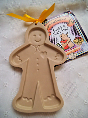 BROWN BAG COOKIE ART GINGERBREAD MAN MOLD RECIPE BOOK