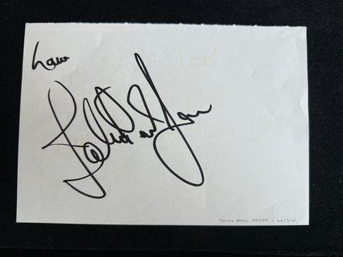 John Paul Jones signed Inscribed Cut JSA LOA Auto Grade 9 Led Zeppelin Z2268 - Imagen 3 de 4