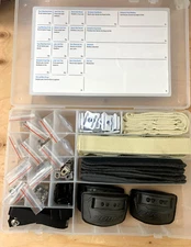 Bauer Hockey Goalie Mask Hardware Box | Goal Helmet Repair Kit Chin Cup Harness