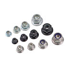 <!--F#f_0-->5/10PCS M3 M4 M5 M6 M8 Nylon Insert Lock Nuts Hex Flange Lock Nyloc Nut<!--F/-->