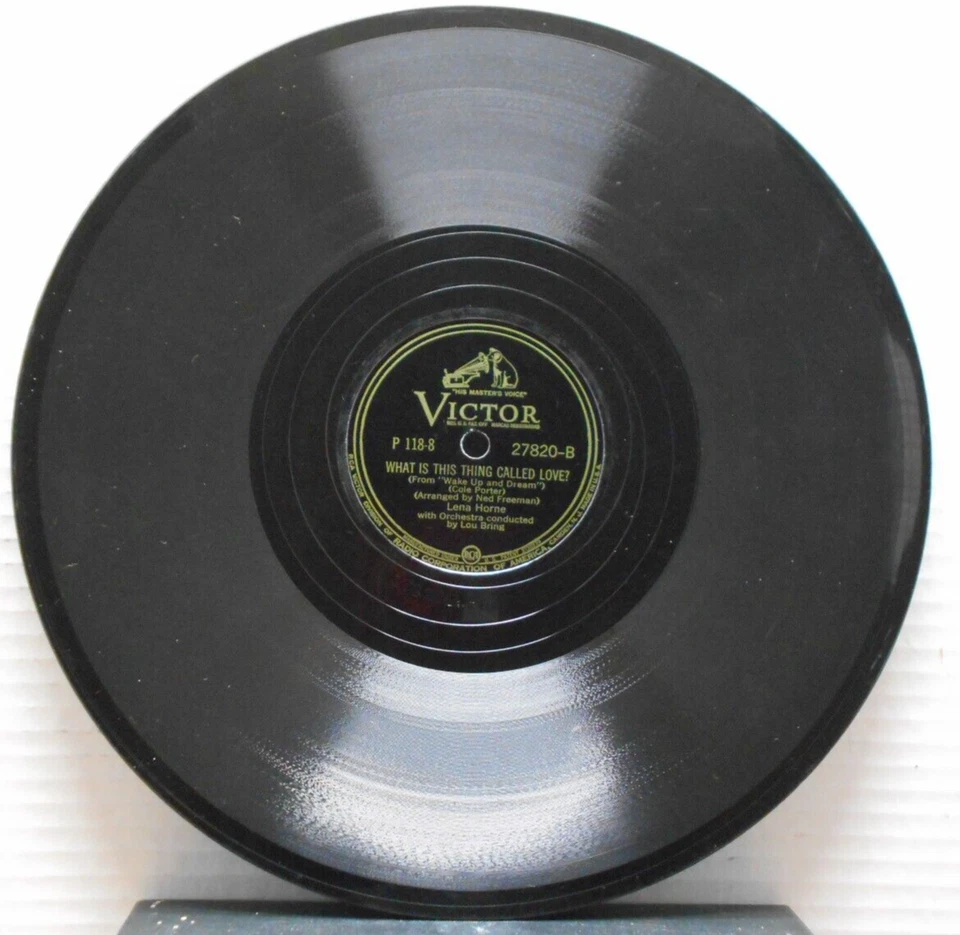 Mad About the Boy/Thing Called Love/Lena Horne (10", 78 rpm, Victor, 27820) - Image 2 of 2