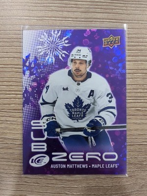 UD Ice 24-25, Sub Zero Purple, Auston Matthews, #25