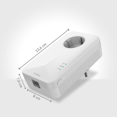 STRONG Powerline 1000 Duo, PowerLAN-Adapter Set mit 2 Stück, 1000 Mbit/s, Hochge - 第 9/9 張圖片