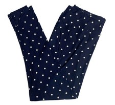 TC LuLaRoe Leggings  WHITE POLKA DOTS on NAVY BLUE  SIZES 12-18 Tall  Curvy