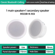 Bluetoonth Speaker Ceiling 6.5 Inch in Wall Speaker White Roof Loudspeakers Pa S