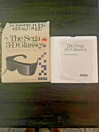 Gafas Sega 3D Sega Master System SMS Nuevo Difícil de Encontrar Raro Caja Abierta NUEVO - Imagen 2 de 7