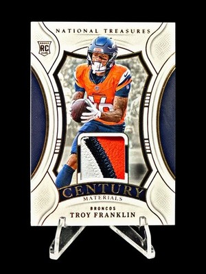 2024 Panini National Treasures Troy Franklin Century Materials /49 RC 3 Color