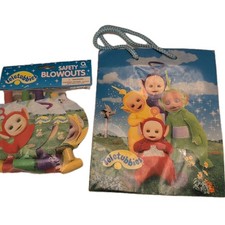 Vintage 1998 Teletubbies New Safety Blowout Party Favor And Gift Bag