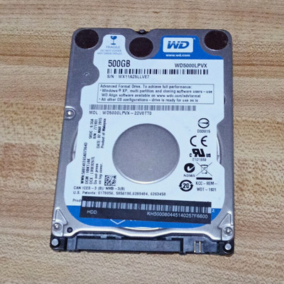 Western Digital WD Blue WD5000LPVX 500GB 2.5'' SATA 5400RPM 8MB HDD