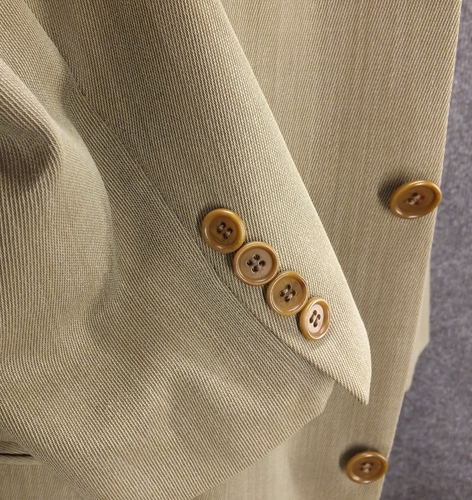 Hugo Boss Suit 44XL Tan 100% Schurwolle Virgin Wool 36x33 Pleated Pants 2 Piece - Picture 6 of 19