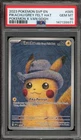Pokemon Pikachu with Grey Felt Hat Van Gogh Full Art Promo SVP EN 085 PSA 10