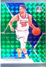 2019-20 Mosaic Furkan Korkmaz Green Prizm #199 76ers