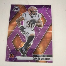 Panini 2025 Mosaic Chase Brown Purple Mosaic Prizm #220 Cincinnati Bengals NFL