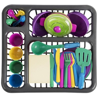 DIMROM Dishes for Mini Kitchen Set with 27 Pcs Items - Cute Pots and Pans Set...