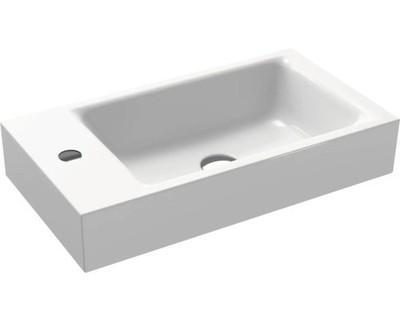 KALDEWEI Aufsatzwaschbecken Handwaschbecken PURO 55 x 30 cm alpinweiß glänzend m