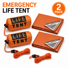 2-Pack Emergency Life Tent – Multi-Purpose Survival Shelter