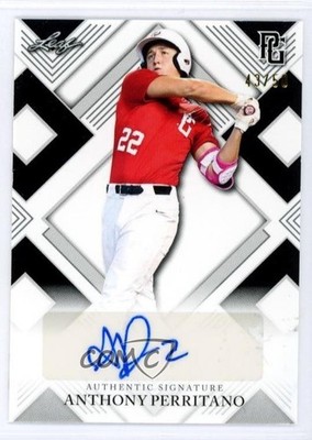 2023 Leaf Perfect Game National Showcase Black /50 Anthony Perritano Auto 0u66