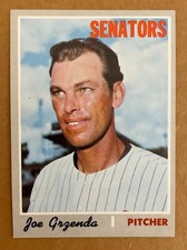 1970 Topps Washington Senators Joe Grzenda Baseball Card #691 (NM/MT)