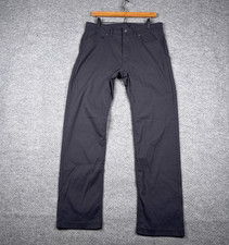 Prana Brion Pants Mens 32 Gray Slim Fit Hiking Straight Stretch Gorpcore