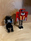 Vintage GoBots Popy Bandai Herr Fiend Porsche and Staks Tonka super 1983