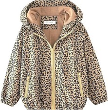 Leopard Jacket for Girls - Kids  Toddler Waterproof Rain Coat - Little Girls...