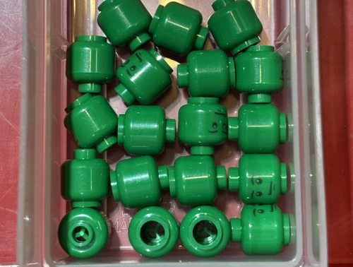 19x Lego bulk lot HEAD SOLDIER toy story army guy green minifigure BRAND NEW