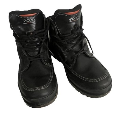 ECCO Rugged Track Gore-Tex Black Leather Hiking Boots Size 9-9.5 Size 43