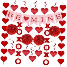 21Pcs Valentines Day Decorations Valentines Day Decor Pre-Assembled Hanging