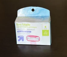 Up & Up Five Blade Replacement Cartridges 4 Count Fit Venus Handles New/Sealed