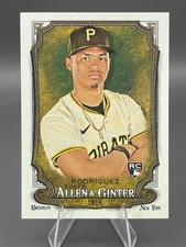 ENDY RODRIGUEZ rc #2 Portrait Rookie Card 2024 Topps Allen & Ginter PIRATES. rookie card picture