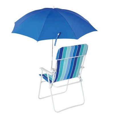 Blue Clip-on Umbrella for Beach Chair UV Resistant（Does not include chairs）