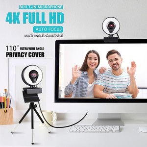 1080P/2K/4K USB Caméra vidéo Web Autofocus Effet Beauté Transmission en direct