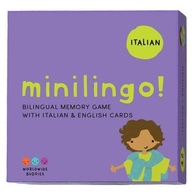 Minilingo Italian / English Bilingual Flashcards: Bilingual memory game by World