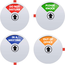 Privacy Sign,Do Not Disturb/Please Knock/Out of Office/In a Meeting Sign,Office