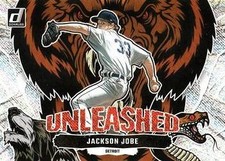Jackson Jobe 2023 Donruss Baseball - Unleashed Rapture #U13 - Detroit Tigers