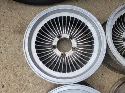 Vintage 15x7 Turbine Mag Wheels 5x5-in Bolt Pattern Chevy Van