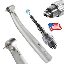 SANDENT Dental Fiber Optic Turbine Handpiece w/ LED Quick Coupler 6Hole for KAVO