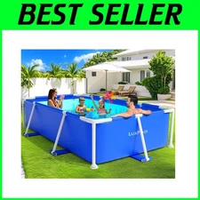 Transform Your Backyard: 7ft x 24in Above Ground Pool with Marine Life Design