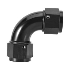 Female to Female One Piece Full Flow Swivel Coupler Fitting 12AN 90 Degree