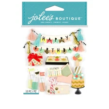 Jolees Jolee's Boutique Dimensional Stickers-Mod Happy Birthday